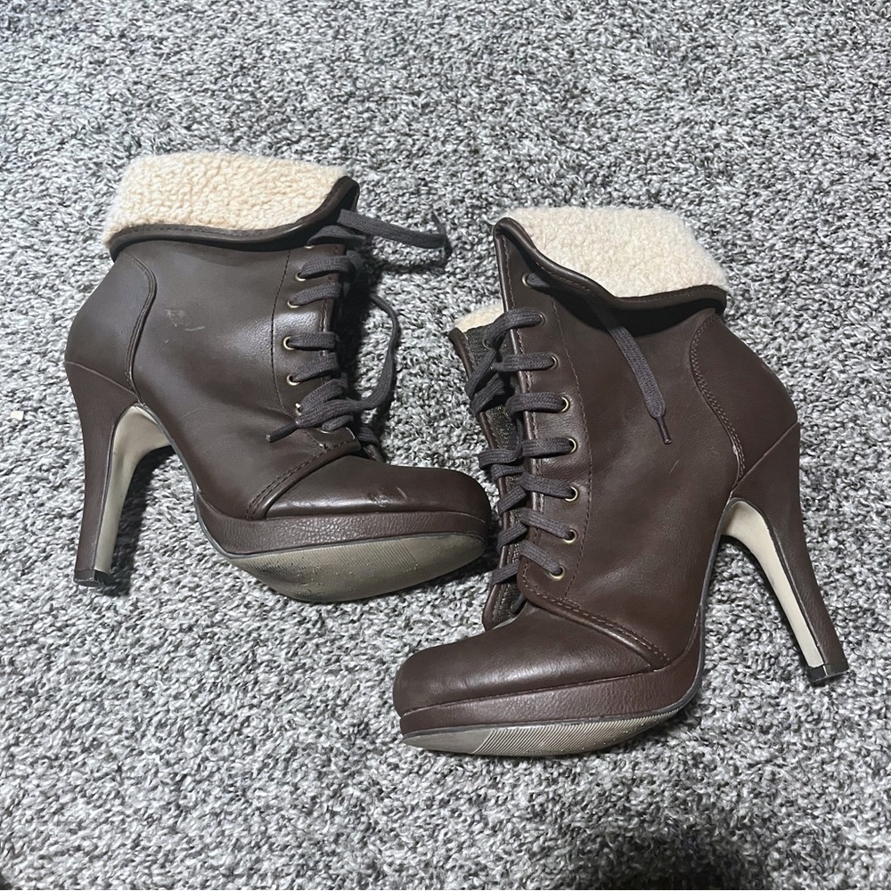 Madden Girl Brown Booties size 7